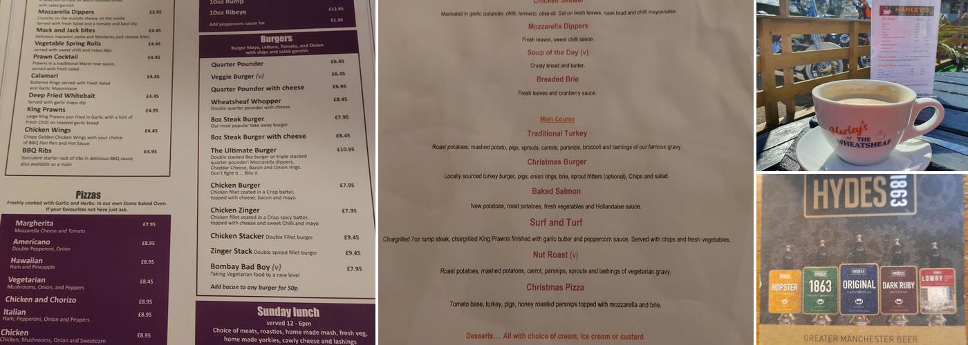 Wheatsheaf Inn Menu