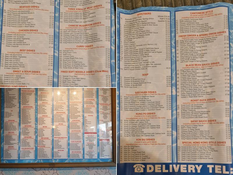 Riverside Chinese Takeaway Menu