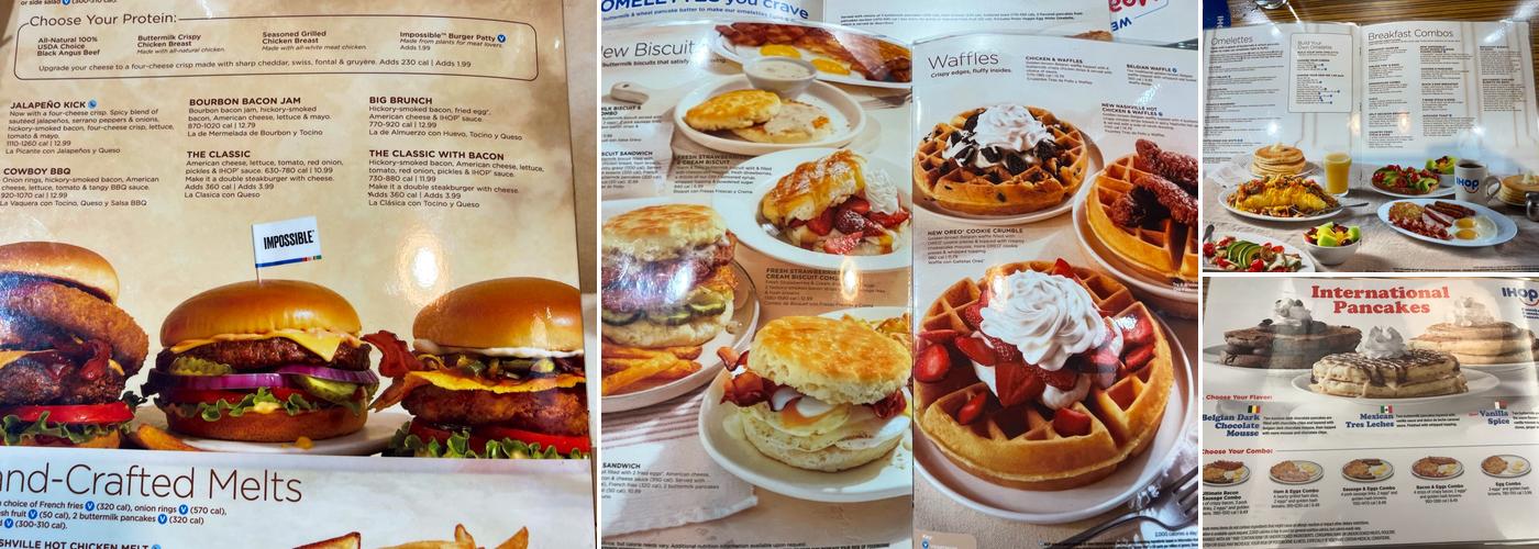 IHOP Menu