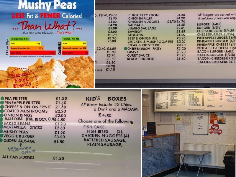The phat fryer Menu