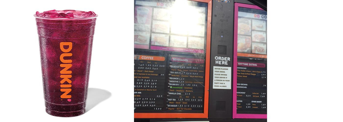 Dunkin' Menu
