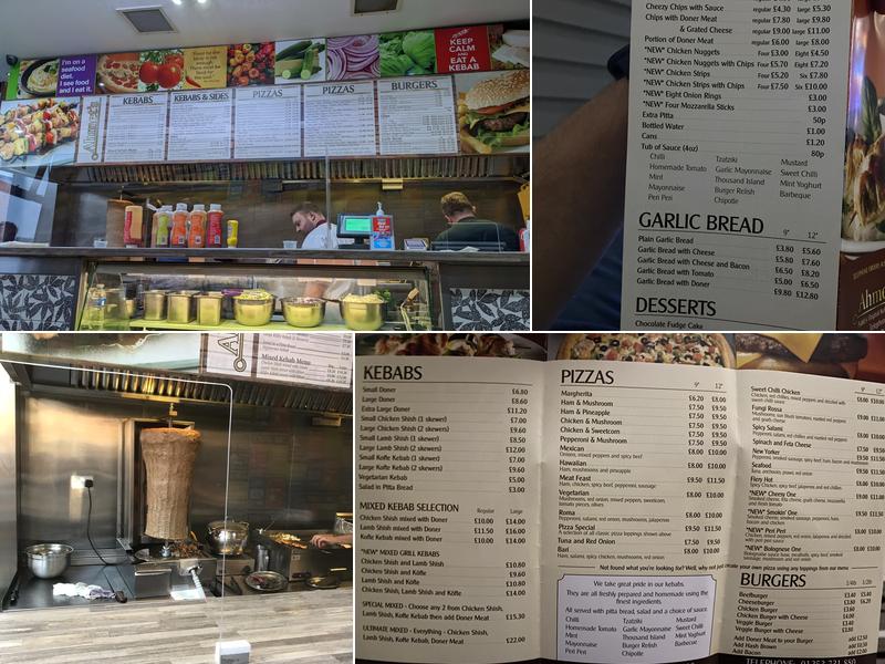 Ahmet Turkish Kebab House Menu