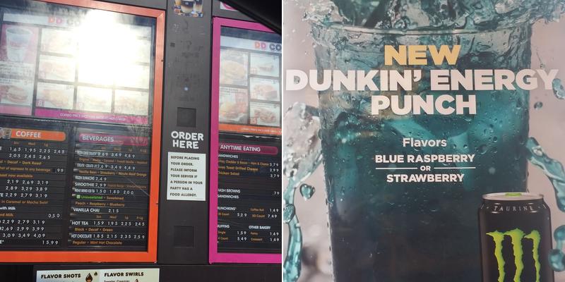 Dunkin' Menu