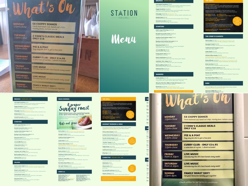 Station Pub & Grill Menu
