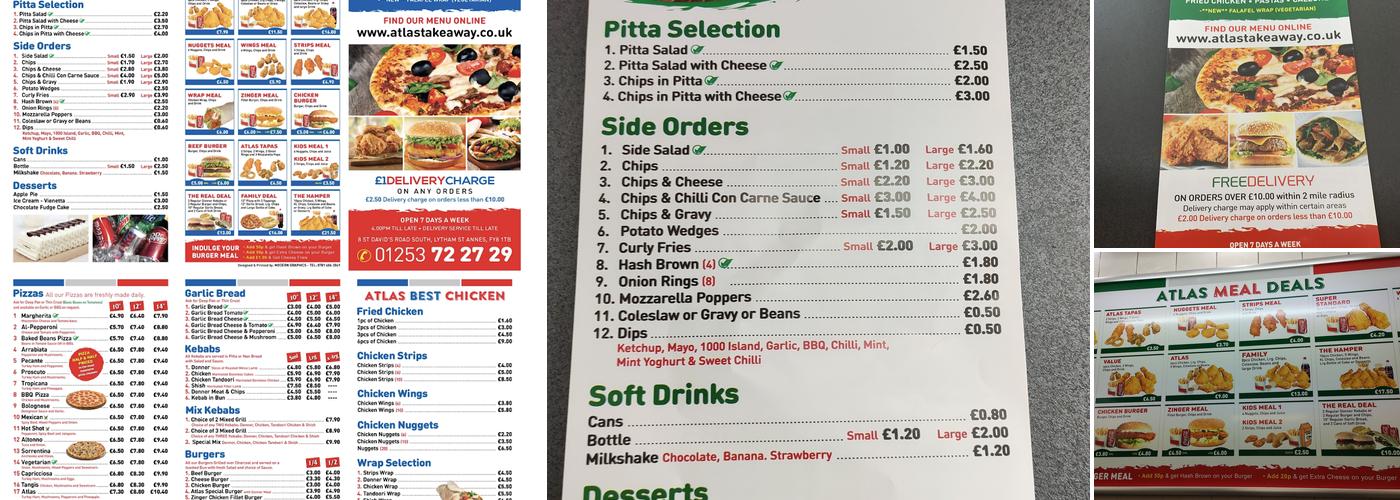 Atlas Takeaway Menu