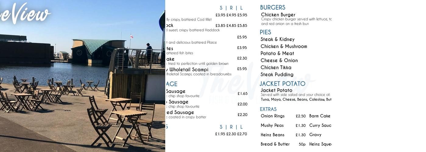 The View Fish & Chips Menu