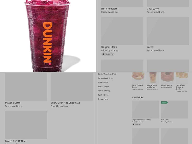 Dunkin' Menu