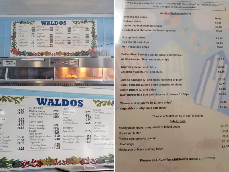 Waldo's Fish & Chips Menu