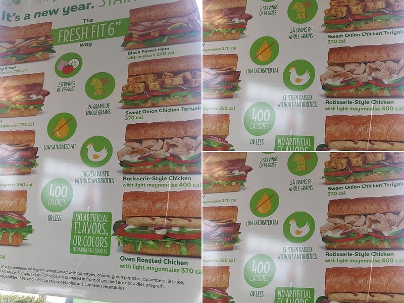 Subway Menu