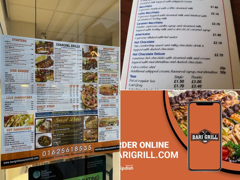 Bari Grill Menu