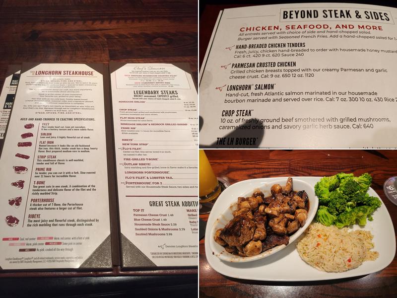 LongHorn Steakhouse Menu