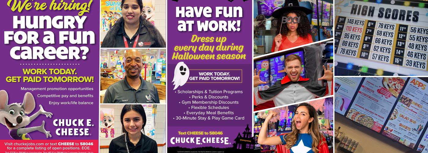 Chuck E. Cheese Menu