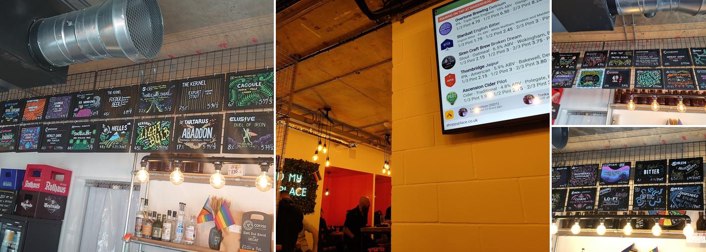 A Hoppy Place Maidenhead Menu