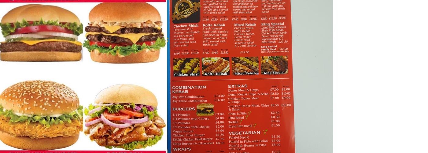 King Kebab Menu