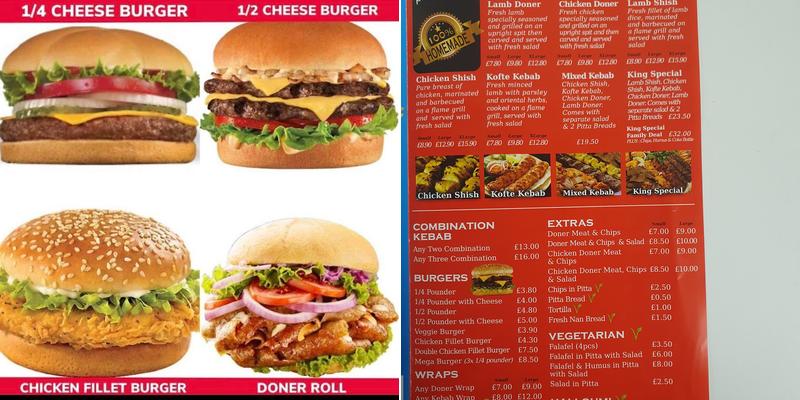 King Kebab Menu