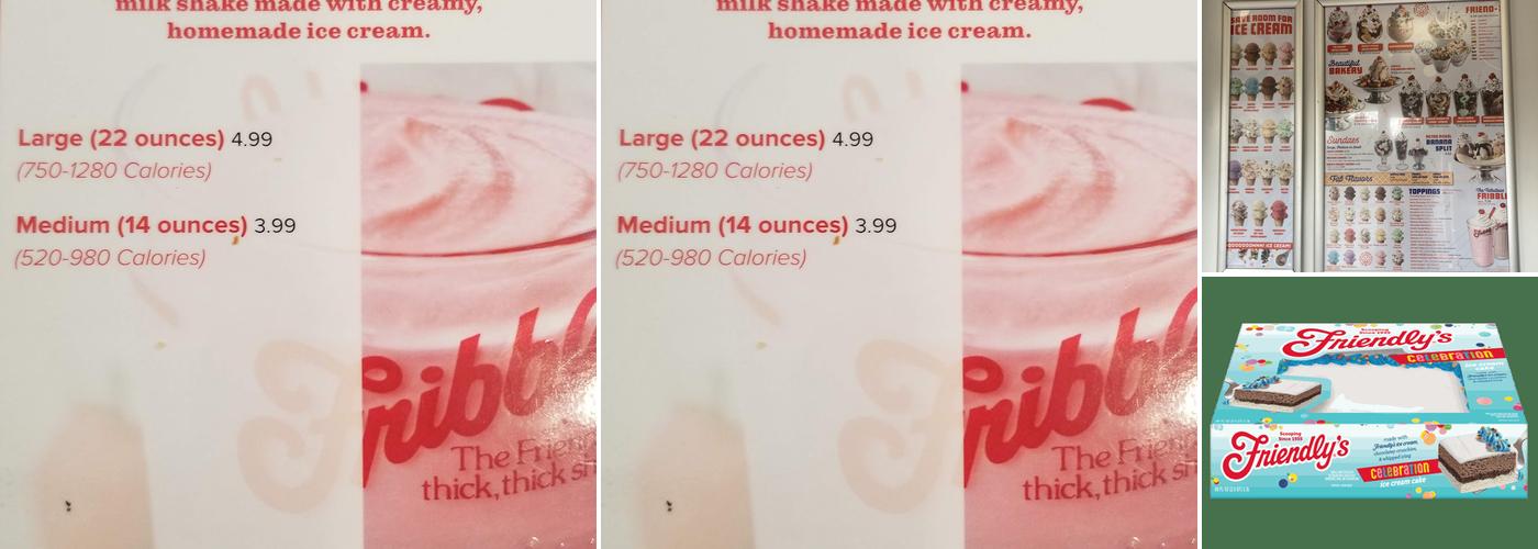 Friendly's Menu