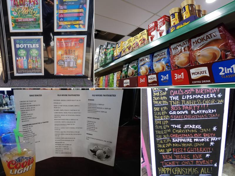 The Old House At Home Menu