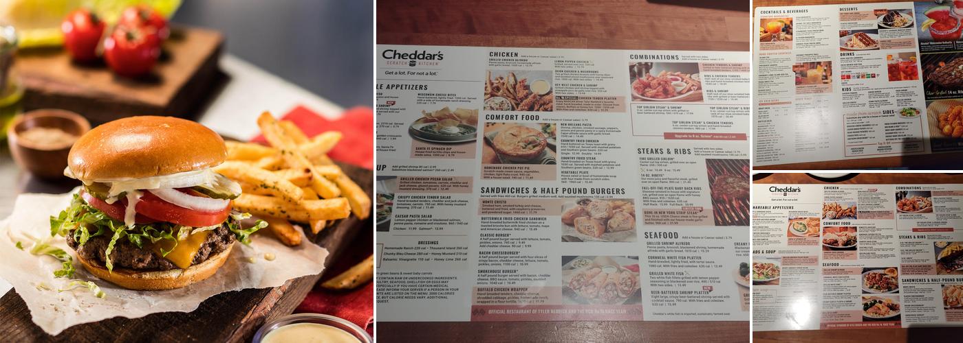 Cheddar's Scratch Kitchen Menu