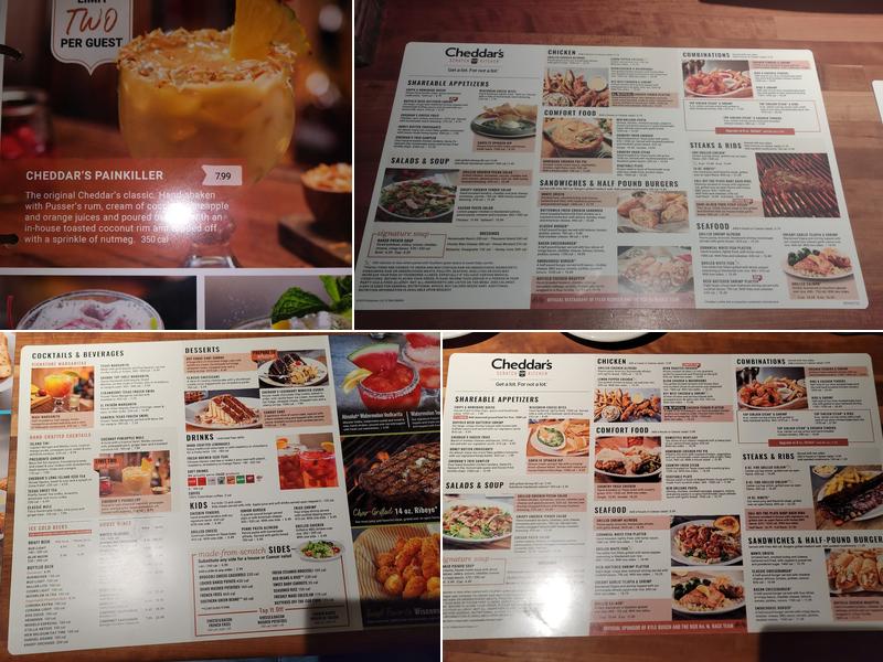 Cheddar's Scratch Kitchen Menu