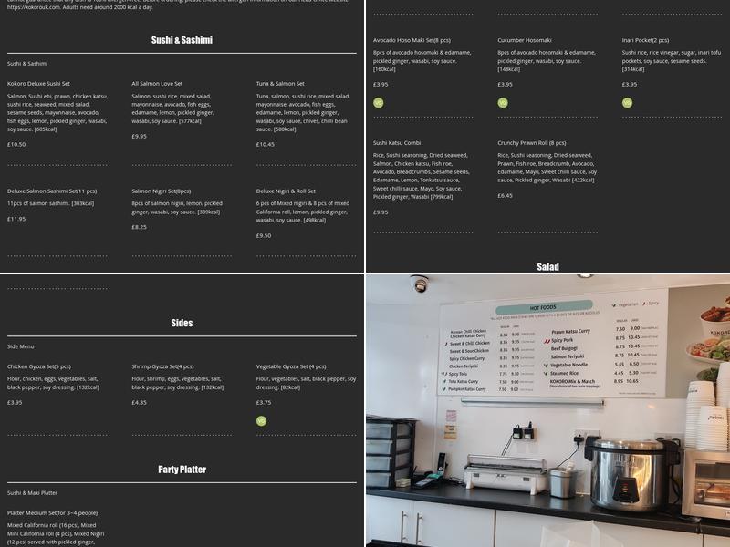 Kokoro Maidstone Menu