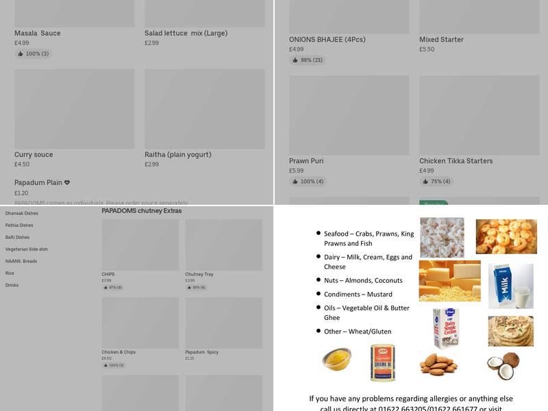 Zeran Indian Takeaway Menu