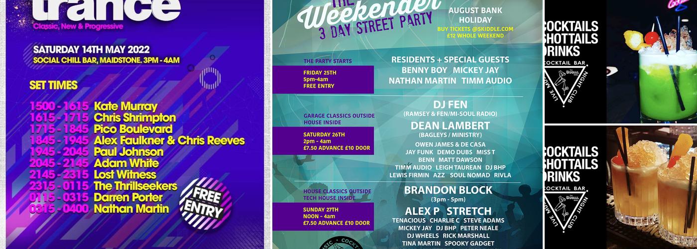 Social Chill Bar Menu