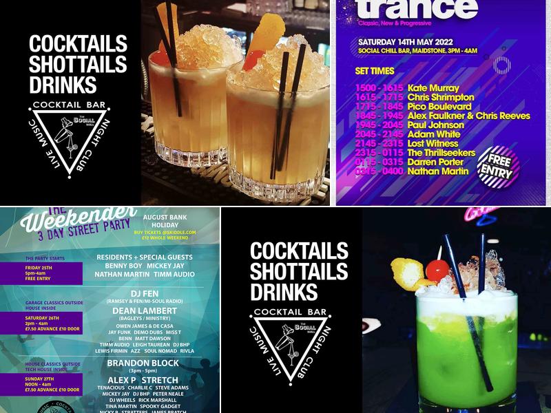 Social Chill Bar Menu