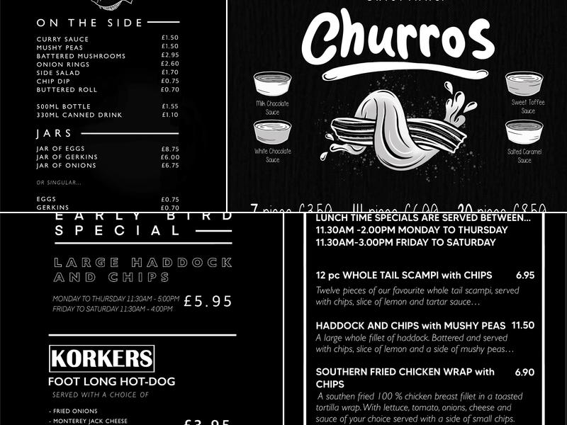 Crispinns Fish Bar Menu