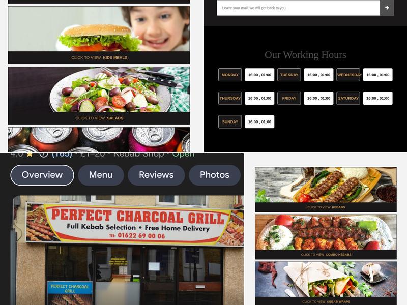 Perfect Charcoal Grill Menu