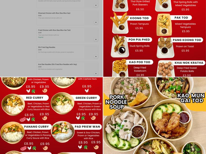 Aroi Dee Maidstone Menu