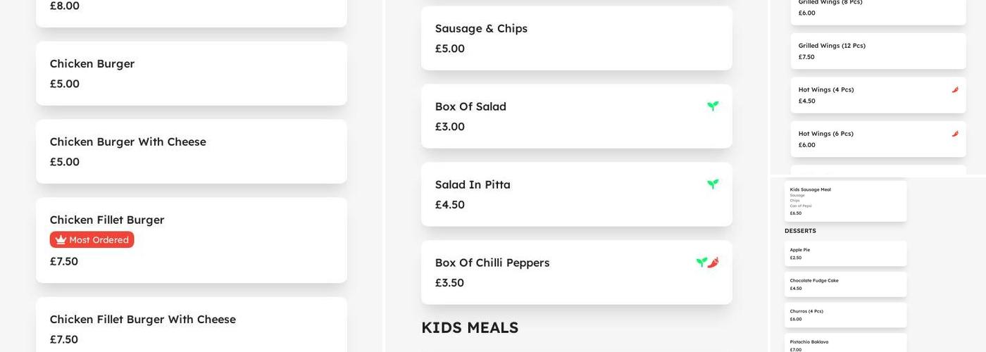 River Kebab & Pizza Menu