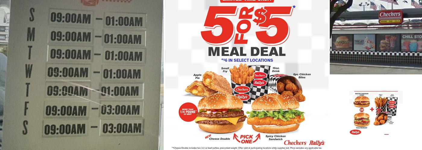 Checkers Menu