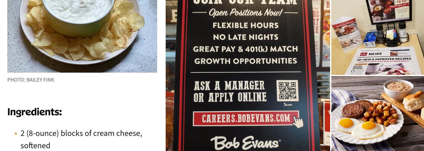 Bob Evans Menu