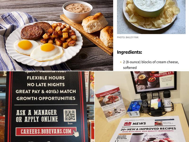 Bob Evans Menu