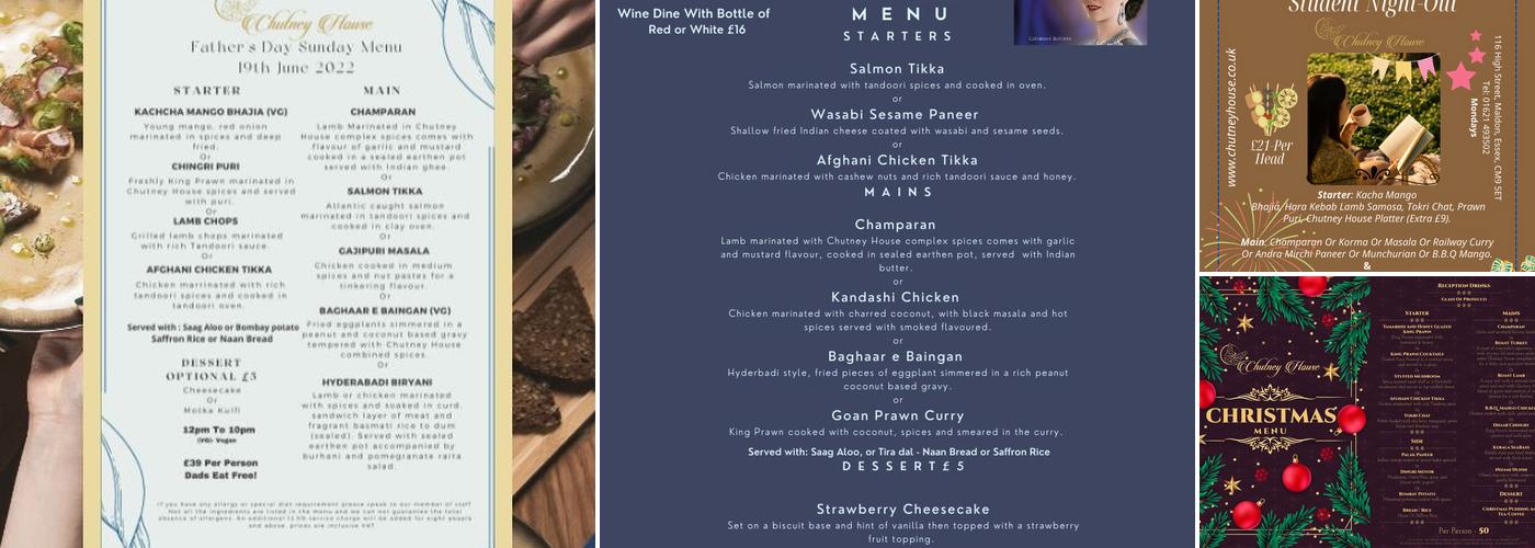 Chutney House Menu