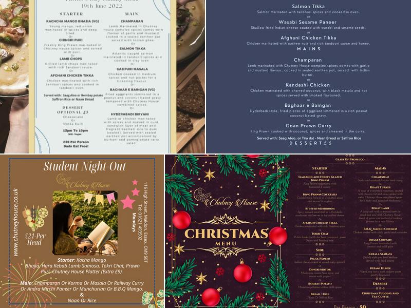 Chutney House Menu