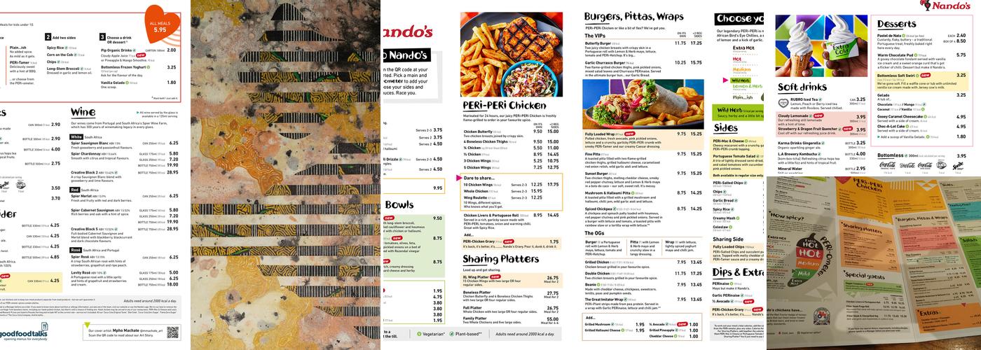 Nando's Loughton Menu
