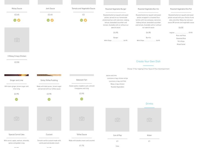 Tyler's Kitchen Menu