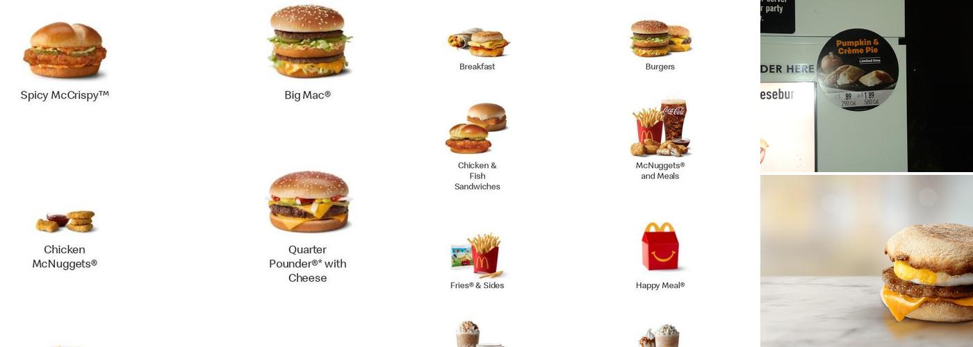 McDonald's Menu