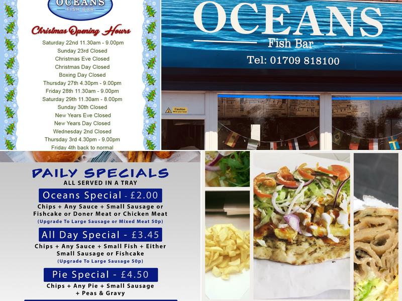 Oceans Fish Bar (Maltby) Menu