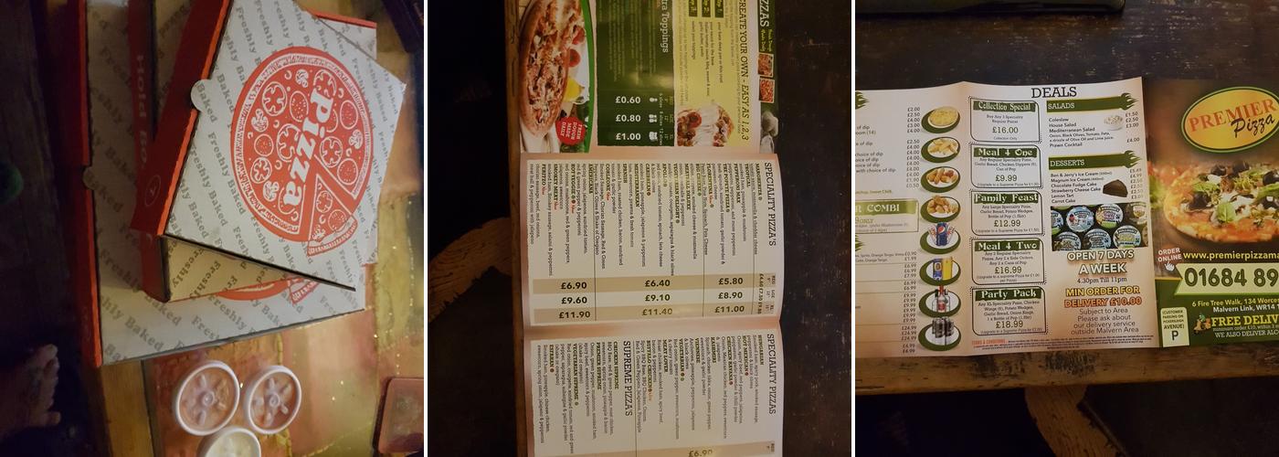Premier Pizza (Malvern) Menu