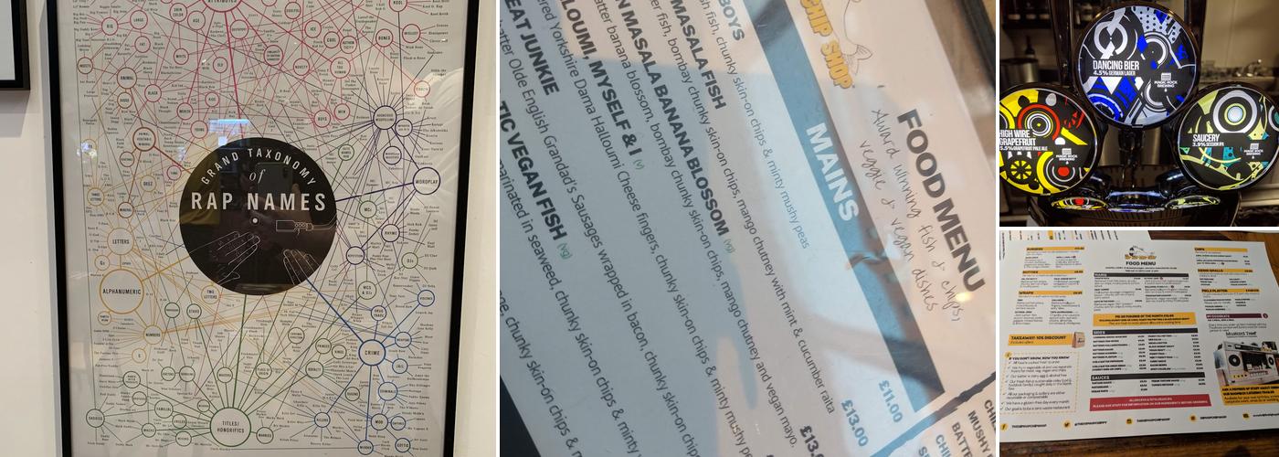 The Hip Hop Chip Shop Menu