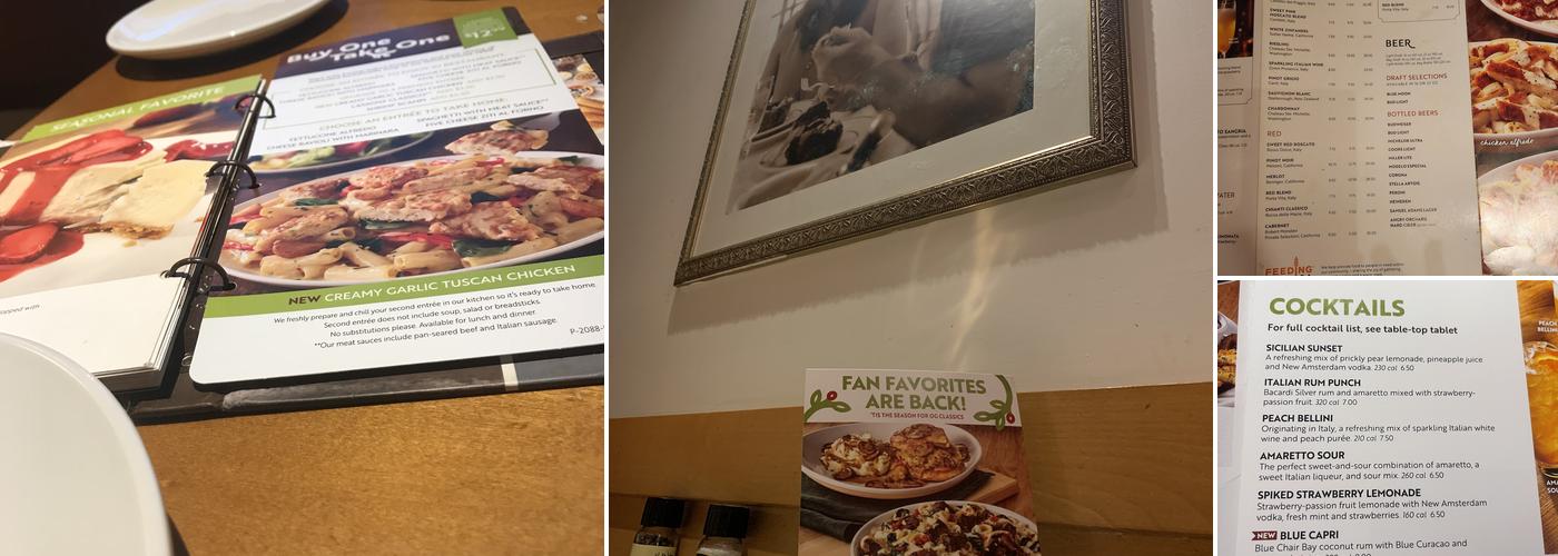 Olive Garden Italian Restaurant Menu