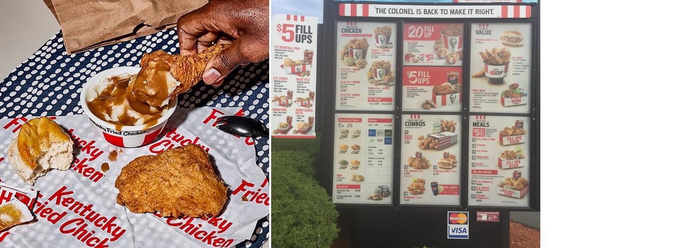 KFC Menu