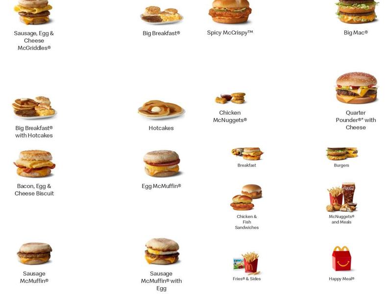 McDonald's Menu