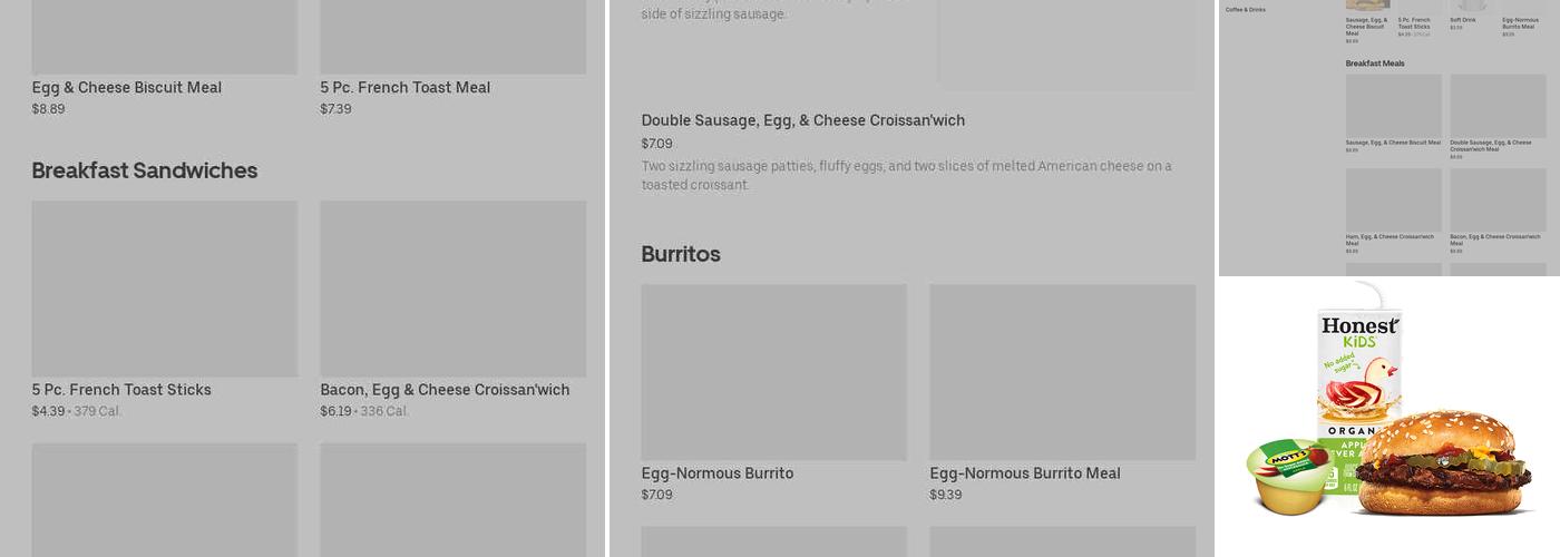 Burger King Menu