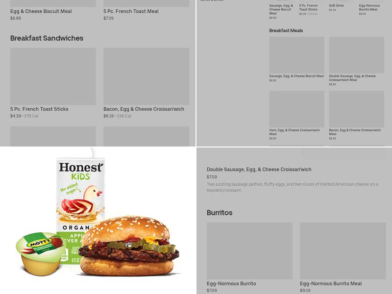 Burger King Menu