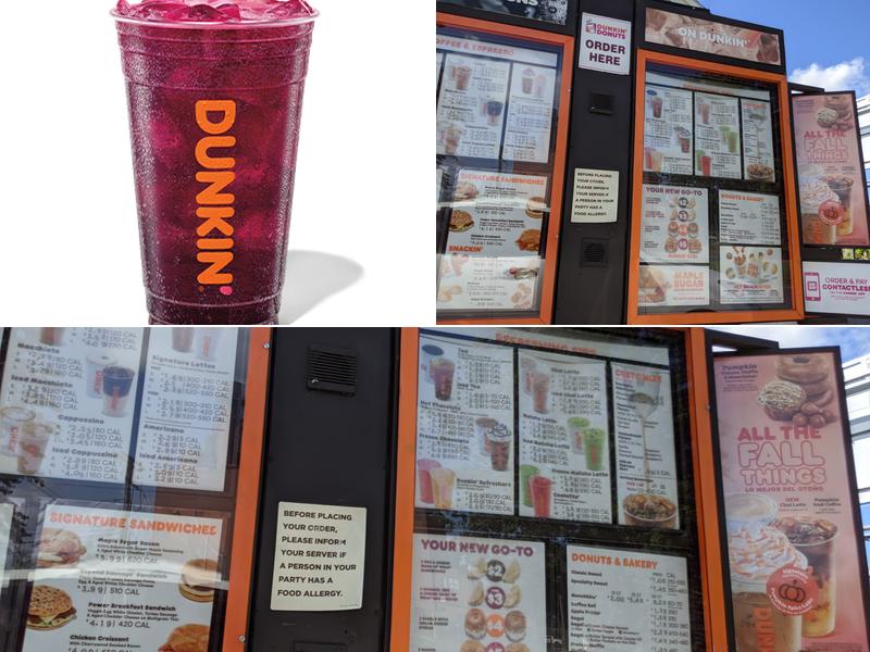 Dunkin' Menu