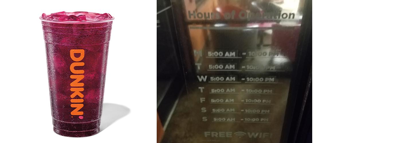 Dunkin' Menu