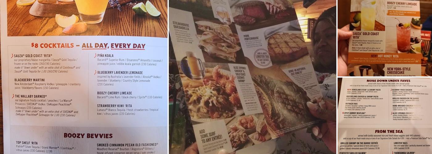 Outback Steakhouse Menu